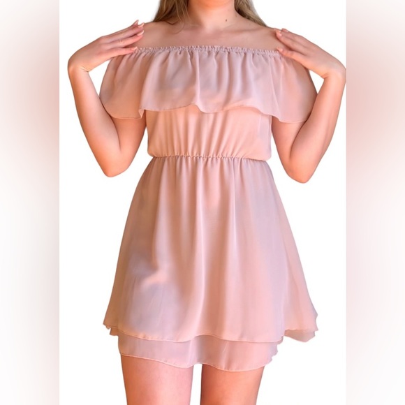 Off the shoulder strapless Spring Dress - Picture 3 of 6